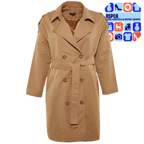 Trendyol camel trench coat - trench,