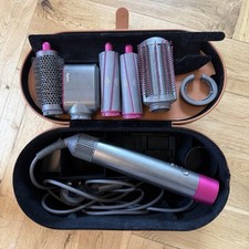 Genuine Dyson Airwrap Styler Long - Nickel/Fuchsia (6 attachments) used in box