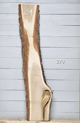 Live edge oak slab 1340mm - edge,