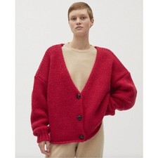 Babaa no 57 Wool Cardigan Ruby