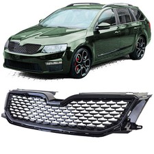 Sport RS Grille Black Gloss Honeycomb For Skoda Octavia 5E Pre-Facelift 12-17