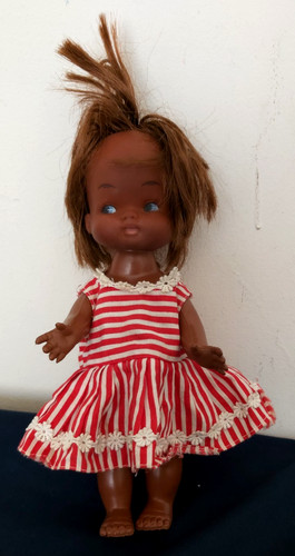 Vintage inch black - 9, doll