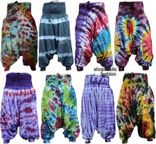 Tie Dye Harem Pants, Colourful