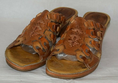 Pikolinos brown leather mules - brown,