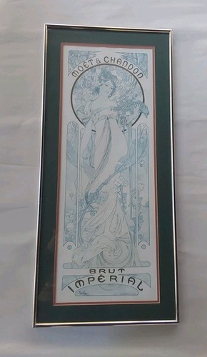 Vintage framed moet - framed, chandon