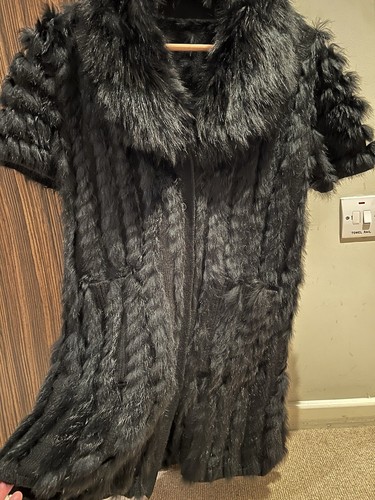 Rabbit fur gilet - fur,