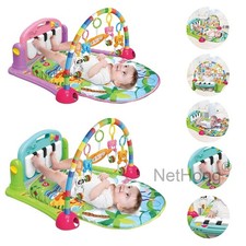 Baby Activity Gym Rack Musical Newborn Piano Keyboard Crawling Blanket Play Mat~