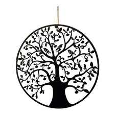 Wall Art Plaque Round Metal