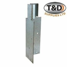 Arris Rail Mortice Bracket Galvanised Steel Heavy Duty Outdoor Fence Support