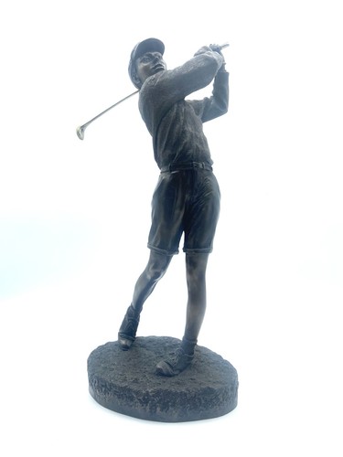 Cold cast bronze female - bronze, golfer