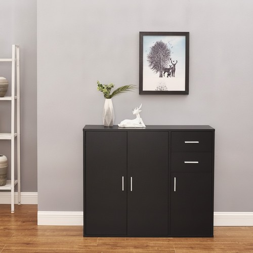 Wooden door drawer - 3-door, 2-drawer