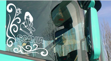 Scania Truck Stickers Truck Cab Window Stickers pair Any Colour