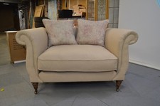 Large Chair Drew Pritchard Atherton Large Snuggle Armchair Cream Stone Linen Mix