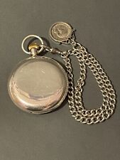 Silver Benson Hunter Pocket Watch & Silver Albert London 1891 The Ludgate