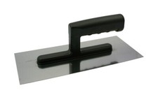 Stainless Steel Plastering Trowel 120mm x 270mm / 0.65mm with Plastic Handle