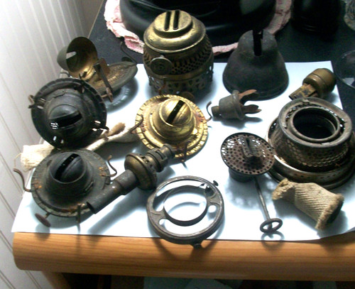 Lot antique oil - 13, kerosene