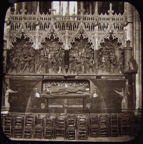 Glass magic lantern slide - magic,