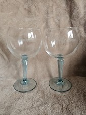 2x Bombay Sapphire Large 62cl Balloon Gin Glasses Blue Stem