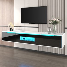 TV Cabinet, High-gloss TV Cabinet, Matching Colours In White And High-gloss Blac