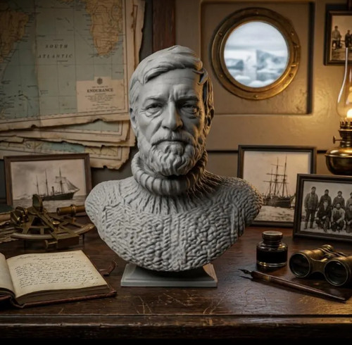 Sir ernest shackleton bust - sir,