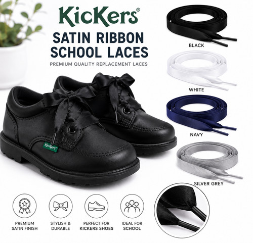 Ribbon satin shoelaces - laces, 4