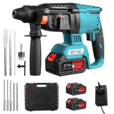 2 Batteries + Cordless Hammer