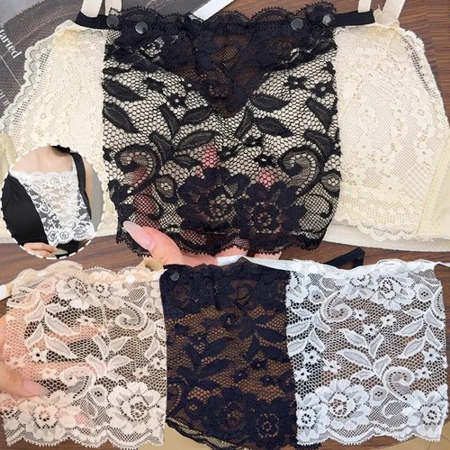 Lady lace clip mock - clip-on,