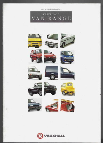 Vauxhall van range - van, 1992-1993