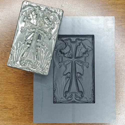 Cross graphite ingot mold - 3d,