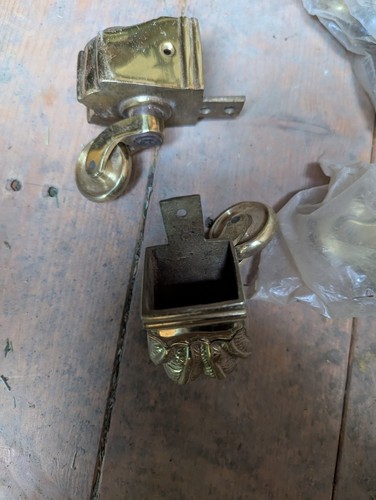 Brass furniture castors - furniture,