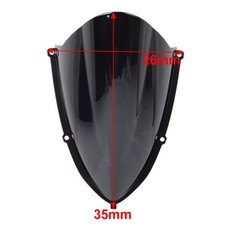 Motorcycle Front Black Windscreen Windshield For Aprilia RS 457 2024-2025