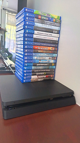 Sony playstation slim black - 4,