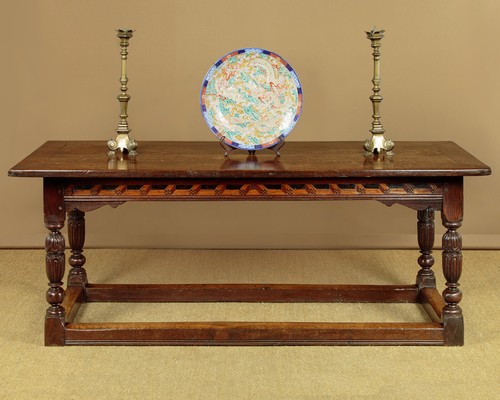 Antique 17th oak serving or - antique, 17th.c.