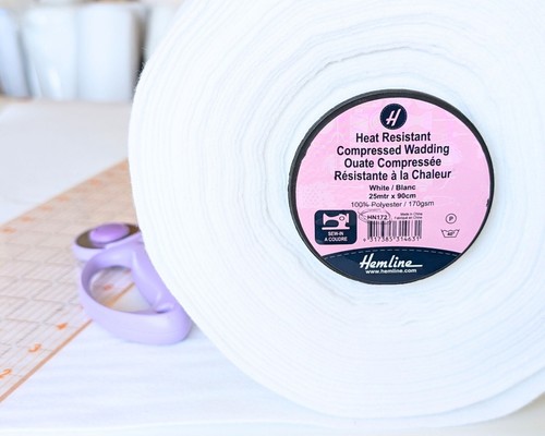 Sew heat resistant wadding - in,
