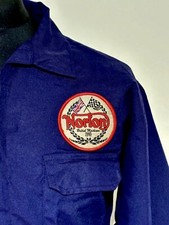 Classic Norton Badged Zip Front Navy Boiler Suit Overalls Size M 39-41" Chest
