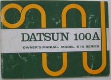 Datsun 100 A Cherry Original Owners Handbook 1972-73