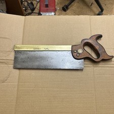 Vintage 12” 14tpi  S Tyzack Sons Brass Backed Tenon Saw 345 old street 1950s