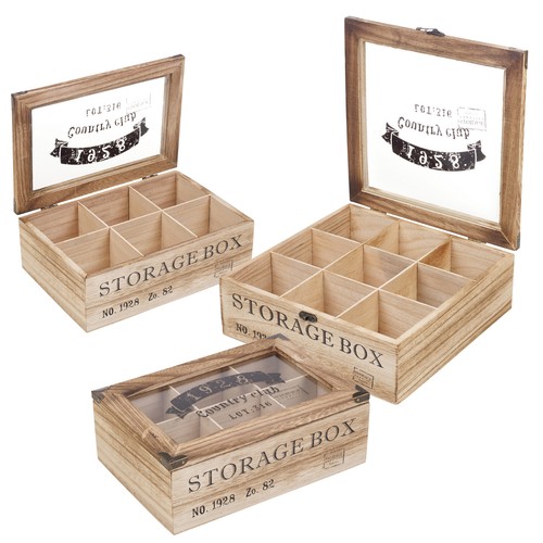 Wooden tea box 9 - box,