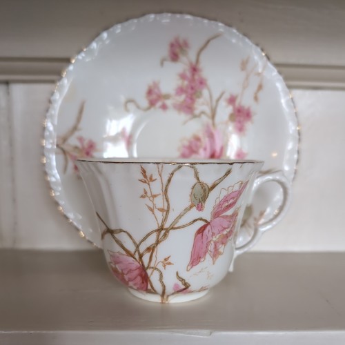 Antique cup and saucer - , duo