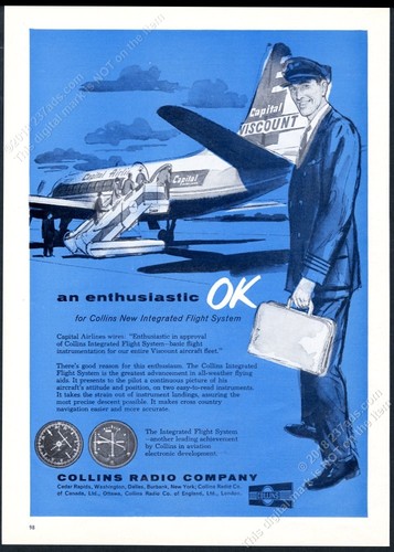 1956 capital airlines plane - capital,