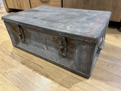 Vintage heavy metal trunk - vintage,