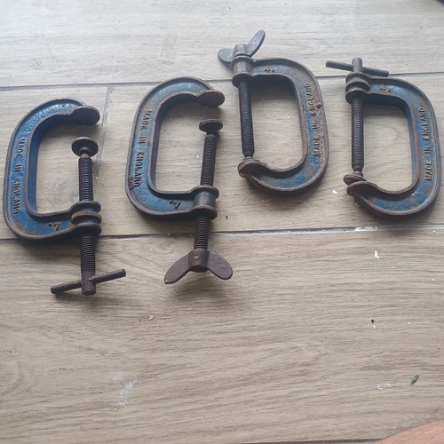 Vintage record g clamps - 4,