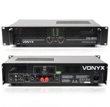 Vonyx VXA 1200 MKII 2-Channel Power Amplifier 1200W DJ Sound System