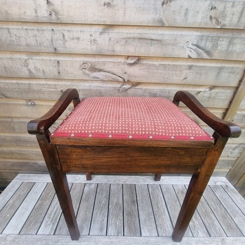 Vintage wooden piano - vintage, stool
