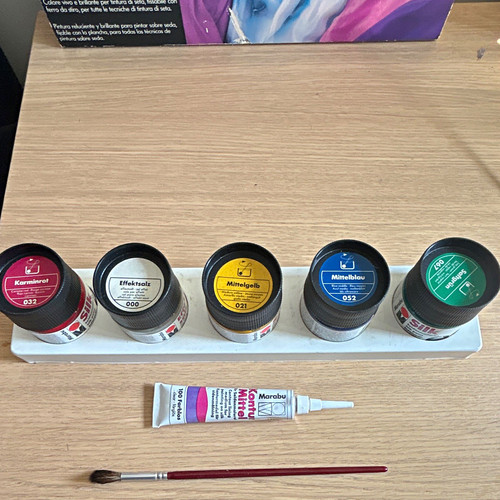 Marabu silk paint - set, jars