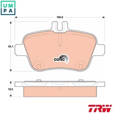 BRAKE PAD SET DISC BRAKE
