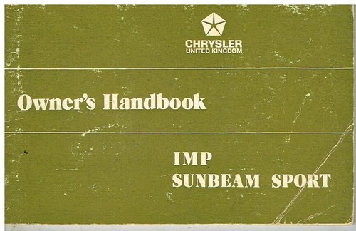 Sunbeam imp sport - imp, original
