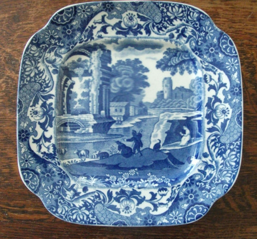 Copeland spode square blue - spode's,
