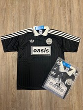 Adidas X Oasis Tour 3-Stripes Football T-Shirt Black/Blue (S-XXL)