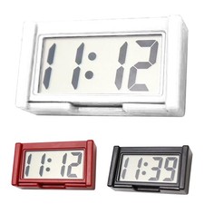 Mini Digital Clock Large Screen Stick On Clock For Car Dashboard